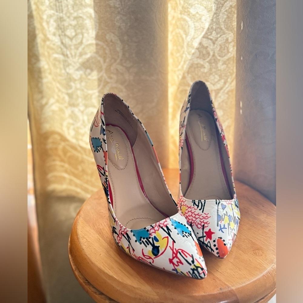 Graffiti Multicolor Abstract Heels